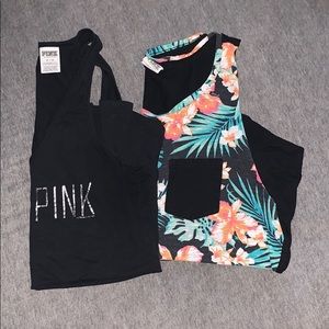 Pink Victoria’s Secret tank tops